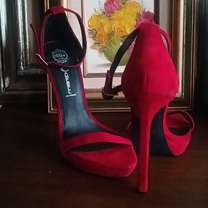 Jeffrey Campbell red sandals
